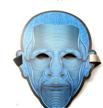 Load image into Gallery viewer, LED Sound Control Luminous Mask Nightclub Masquerade Quick Hand Shake Artifact Voice-activated fluorescent EL light-emitting mask
