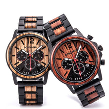 Load image into Gallery viewer, Wood quartz watch
