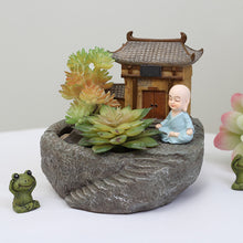 Load image into Gallery viewer, Creative succulents home zen garden small monk flower pot
