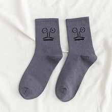 Load image into Gallery viewer, Funny Expression Jacquard Personality Ladies Stockings
