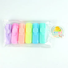 Load image into Gallery viewer, Color marker highlighters set in 6 colors
