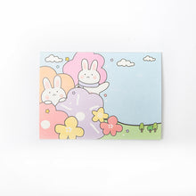 Load image into Gallery viewer, Cute Happy Rabbit Cartoon Plaid Note Stationery
