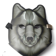 Load image into Gallery viewer, LED Sound Control Luminous Mask Nightclub Masquerade Quick Hand Shake Artifact Voice-activated fluorescent EL light-emitting mask
