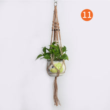 Load image into Gallery viewer, Vintage hemp rope flowerpot net bag hanging
