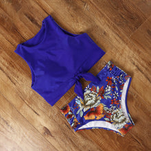 Load image into Gallery viewer, Printed High Waist Bikini
