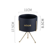 Load image into Gallery viewer, Creative Personality Iron Ceramic Flowerpot
