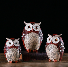 Load image into Gallery viewer, Ceramic owl ornament decoration
