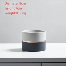 Load image into Gallery viewer, Nordic Minimalist Cement Breathable Flower Pot Home Balcony Decorations
