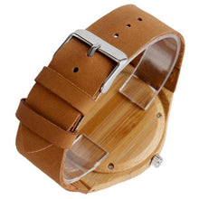 Load image into Gallery viewer, Bamboo Analog Quartz Nature Wood Wrist Watch
