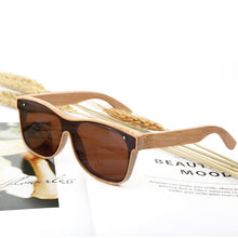 Load image into Gallery viewer, Unisex Full Bamboo Frame Polarized Sunglasses UV400
