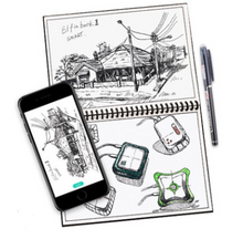 Load image into Gallery viewer, Elfinbook Sketch A4 Painting Drawing Notebook Smart Reusable With APP Scanning
