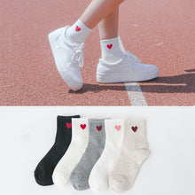 Load image into Gallery viewer, Korean wild tube socks female 200 needle cotton love
