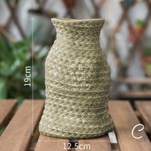 Load image into Gallery viewer, Woven pocket pottery flower pot
