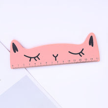 Load image into Gallery viewer, Kawaii 15cm Candy Color Animal Pet Cat Wooden Ruler
