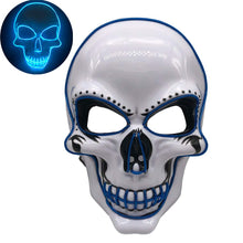 Load image into Gallery viewer, Halloween LED skull glowing mask
