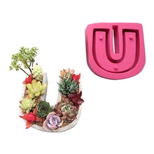 Load image into Gallery viewer, I Love You Succulent Pot Mould DIY Cement Flowerpot Silicone Planter Mold
