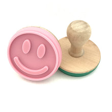 Load image into Gallery viewer, Silicone Biscuit Stamp With Wooden Handle
