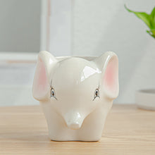 Load image into Gallery viewer, Simple Cartoon Animal Succulent Flower Pot Ceramic Flower Pot
