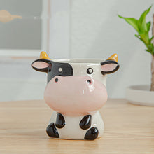 Load image into Gallery viewer, Simple Cartoon Animal Succulent Flower Pot Ceramic Flower Pot
