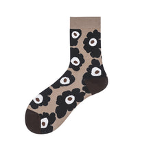 Load image into Gallery viewer, Girly Cute Ins Wind Flower Socks Cotton Mid-Tube Socks
