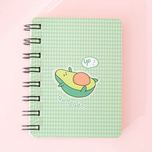 Load image into Gallery viewer, Cute Avocado Rollover Coil Notebook Portable
