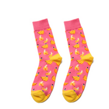 Load image into Gallery viewer, Men's and women's high-length flower long socks
