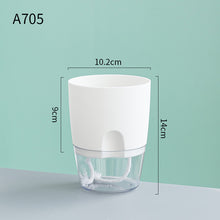 Load image into Gallery viewer, Automatic Water-Absorbing Flower Pot Plastic Resin Transparent Flower Pot
