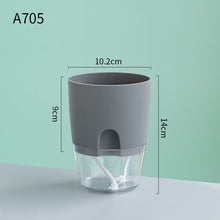 Load image into Gallery viewer, Automatic Water-Absorbing Flower Pot Plastic Resin Transparent Flower Pot
