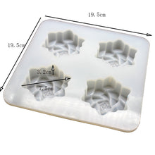 Load image into Gallery viewer, Four-hole Succulent Plant Silicone Handmade Soap Mold
