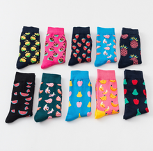 Load image into Gallery viewer, Happy tube socks fruit banana men's and women's socks
