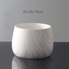 Load image into Gallery viewer, Flower Pot Ceramic Set Marble Pattern Creative Personality European Green Plants
