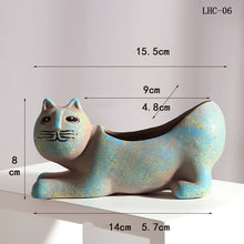 Load image into Gallery viewer, Cute Cat Tail Flowerpot Ceramic Personality Cartoon Animal
