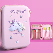 Load image into Gallery viewer, Children's Multifunctional Korean Cute Pencil Case For Toddlers And Girls Large Capacity
