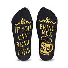 Load image into Gallery viewer, BEER Dispensing Black Socks With Small Ears
