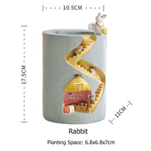 Load image into Gallery viewer, Simple Hedgehog Succulent Plant Pot
