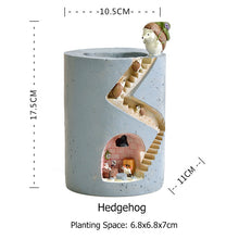 Load image into Gallery viewer, Simple Hedgehog Succulent Plant Pot
