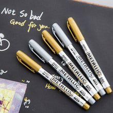 Load image into Gallery viewer, Metallic Craft Pen Gold and Silver Marker Pen

