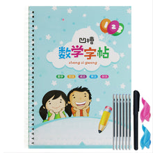 Load image into Gallery viewer, Children Practice Copybook Pure Digital Trace Red Book Preschool Kindergarten
