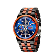 Load image into Gallery viewer, Luminous Sports Multifunctional Quartz Wood Watch
