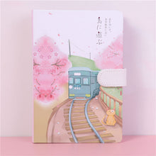 Load image into Gallery viewer, Creative Island Tour Color Hardcover Notebook Magnetic Buckle
