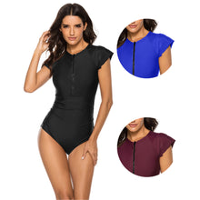 Load image into Gallery viewer, Plain Surfing Suit Series One-piece Swimsuit
