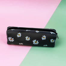 Load image into Gallery viewer, Transparent Tpv Girl Cosmetics Daisy Storage Bag Student Pencil Case
