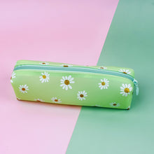 Load image into Gallery viewer, Transparent Tpv Girl Cosmetics Daisy Storage Bag Student Pencil Case
