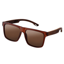 Load image into Gallery viewer, Men's Polarized Sunglasses Square Bamboo Wood Glasses
