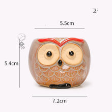 Load image into Gallery viewer, Creative Simple Succulent Owl Flower Pot
