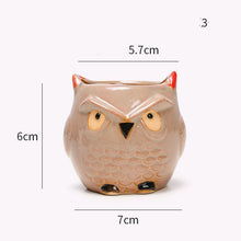 Load image into Gallery viewer, Creative Simple Succulent Owl Flower Pot

