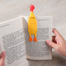 Load image into Gallery viewer, Creative Silicone Screaming Chicken Reading Bookmark
