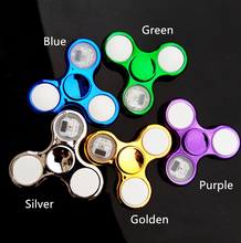 Load image into Gallery viewer, Luminous LED Light Fidget Spinner Hand Top Spinners Glow in Dark Light
