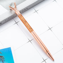 Load image into Gallery viewer, Manufacturer Spot Gold Powder Diamond Ballpoint Pen Metal Pen Advertising Pen
