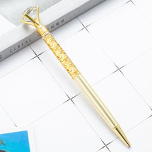Load image into Gallery viewer, Manufacturer Spot Gold Powder Diamond Ballpoint Pen Metal Pen Advertising Pen
